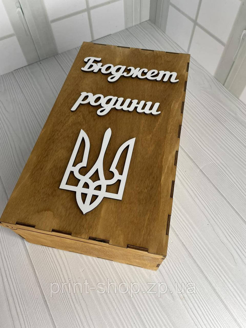 Бюджет родини на 10 ячейок в коричневому кольорі Розмір 30*17*9 см, фото 1