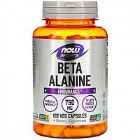 Пищевая добавка Now Foods с бета-аланином Beta-Alanine Now Sports 750 мг (120 капсул)