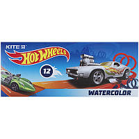 Краски акварельные Kite Hot Wheels HW21-041, 12 цветов