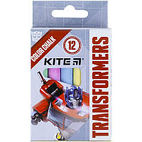 Мел цветной Kite Jumbo Transformers TF21-075, 12 штук