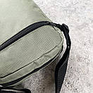 Сумка-месенджер чоловіча кольору хакі з логотипом, фото 3