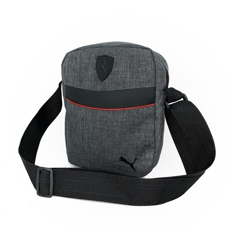 Сумка-месенджер чоловіча кольору темно-сірий меланж, фото 1