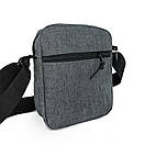 Сумка-месенджер чоловіча кольору темно-сірий меланж, фото 2