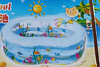 Детская надувная ванночка СИНЯЯ и РОЗОВАЯ бассейн для купания отдыха и пляжа от рождения до 5-х лет
