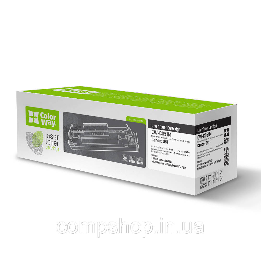 Картридж Canon 051 (LBP162/MF269/MF267/MF264) (CW-C051M)  *ColorWay (код 108468)
