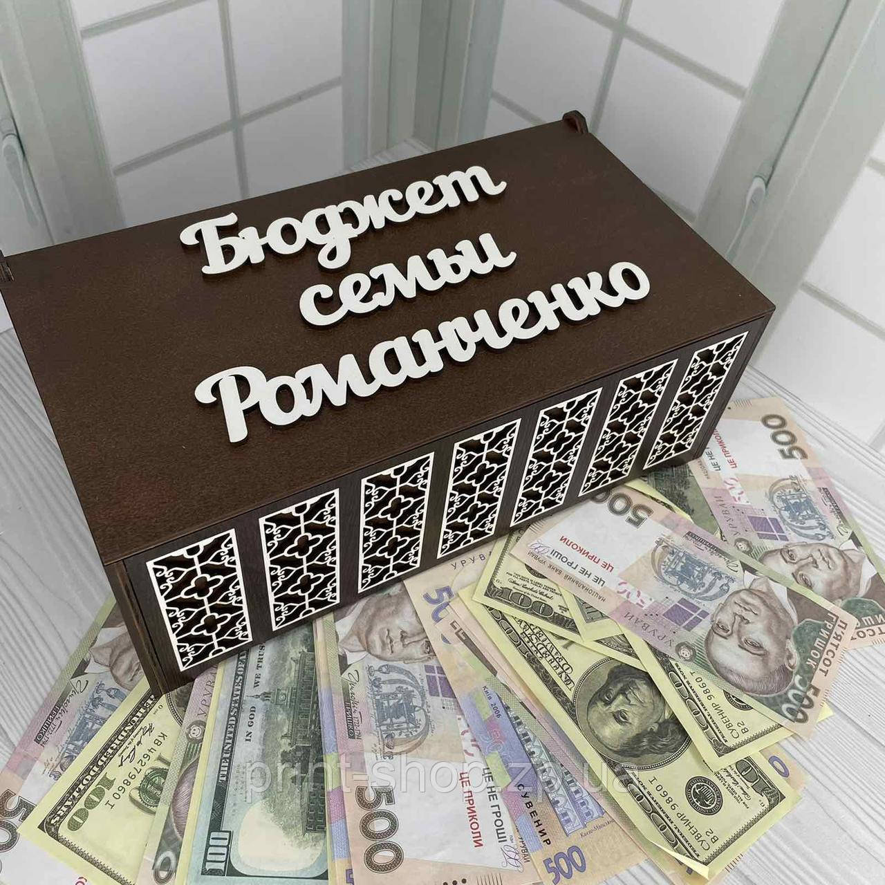 Бюджет сім'ї колір венге на 7 комірок Ажур подвійний Розмір 30*17*9 см, фото 1