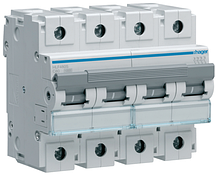 Автоматичний вимикач 80 А, 4P хар-С, 10 kA, Hager HLF480S