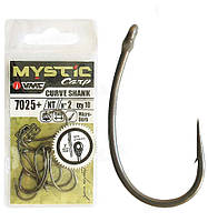 Карповый крючок VMC Mystic Carp Medium Curve Shank 7025 + NT № 2