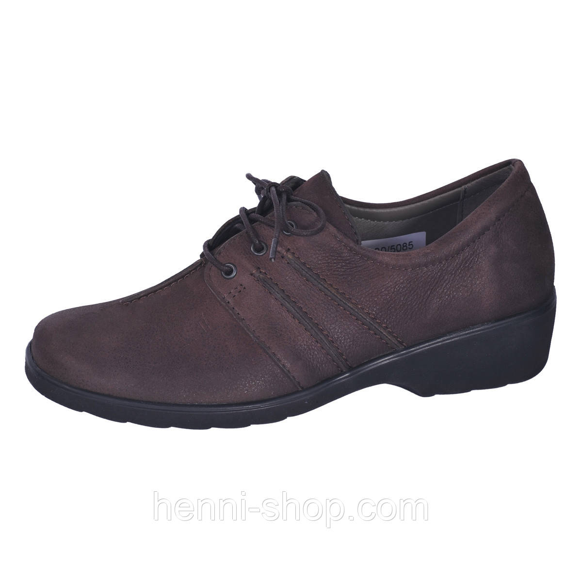 Туфлі жіночі ортопедичні із замшевої шкіри на шнурівці |Comfort Shoes розмір 38