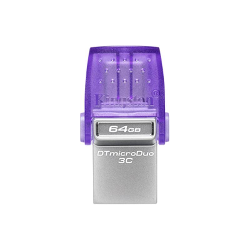 Флеш-накопитель USB3.2 64GB Type-C Kingston DataTraveler microDuo 3C (DTDUO3CG3/64GB) - фото 2 - id-p1656597737