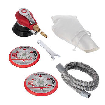 Шліфмашина ексцентрикова пневматична 150 мм INTERTOOL PT-1007, Шліфувальна машина для автомобілів