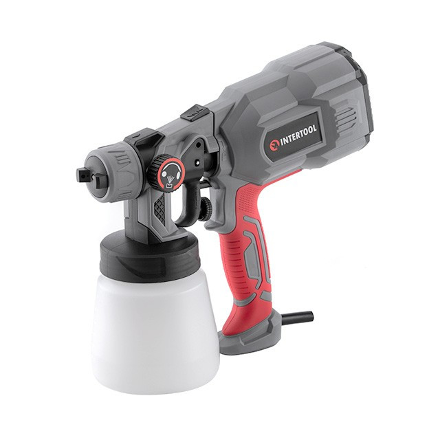 Електричний фарбопульп INTERTOOL DT-5055 HVLP 550 Вт, 1.8 мм, 800 мл, продуктивність 400 мл/хв, фото 1