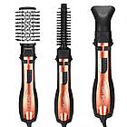 Фен-стайлер Gemei GM 4828 + Подарунок Кушон Images Moisture Beauty Cream / Фен-щітка для укладання волосся, фото 4