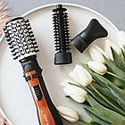 Фен-стайлер Gemei GM 4828 + Подарунок Кушон Images Moisture Beauty Cream / Фен-щітка для укладання волосся, фото 6