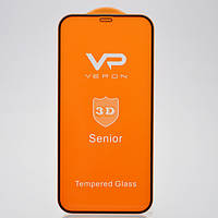 Защитное стекло Veron 3D Tempered Glass Senior Protector для iPhone 12/12 Pro 6.1'' (Black)