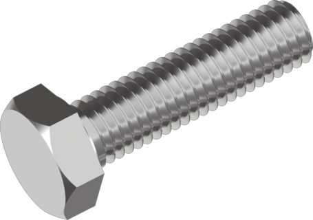 Болт з шестиграною головкою M4*12 DIN 933 (ЦБ) 1000шт/уп, фото 2