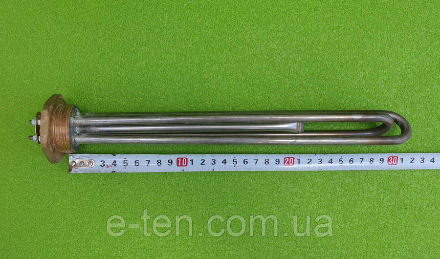 Блок-тен подвійний із нержавійки 3 kW / 220V / на різьбі 1 1/4" (42мм) / L довжина = 310мм  (Tenko, Україна)