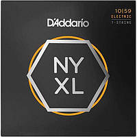 Струны D'Addario NYXL1059 Nickel Wound Carbon Core Light 7-String 10-59