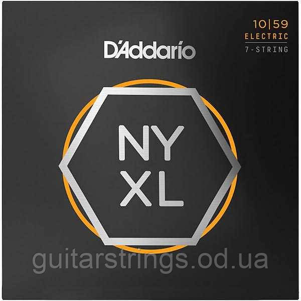 Струны D'Addario NYXL1059 Nickel Wound Carbon Core Light 7-String 10-59 - фото 1 - id-p1657362435