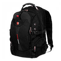 Городской рюкзак мужской "6923" на 35л, Черный рюкзак походный/спортивный с чехлом (туристичний рюкзак) (NS)