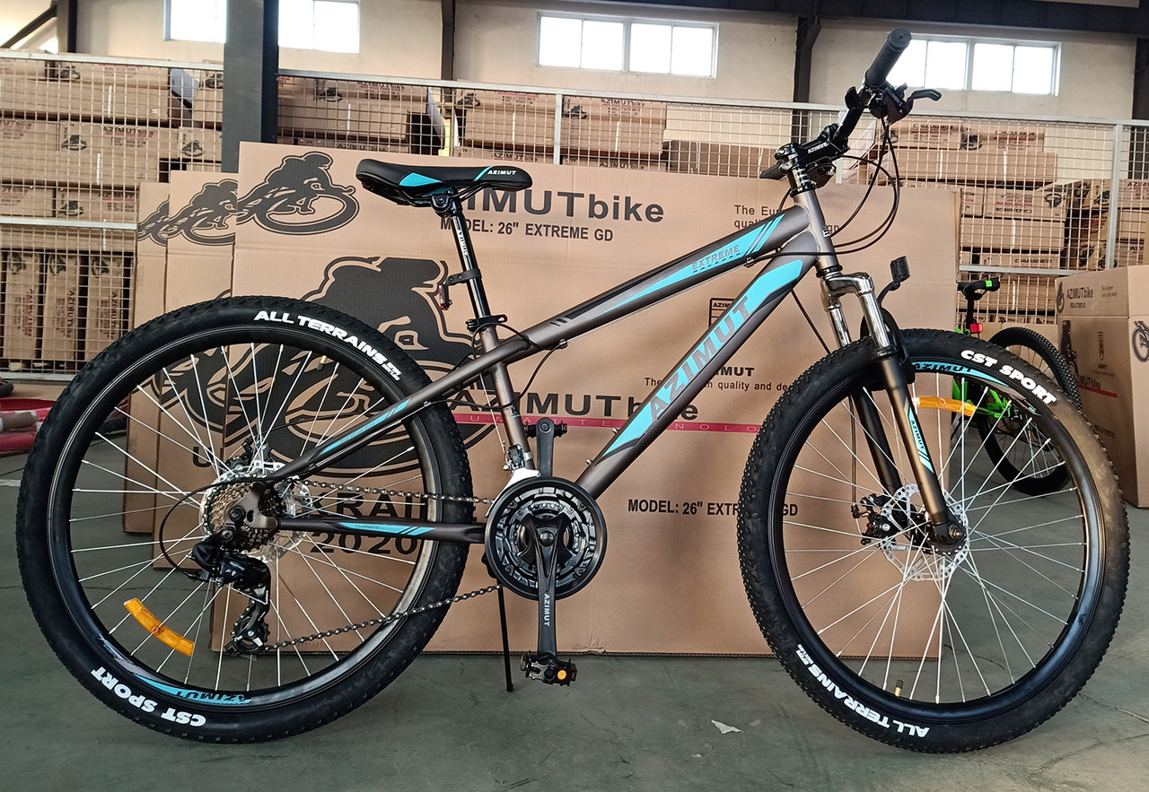 Спортивний велосипед Azimut Extreme 26 дюймів. Дискові гальма. Шимано, фото 1