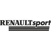Вінілова наклейка на авто  - Renault Sport  розмір 20 см