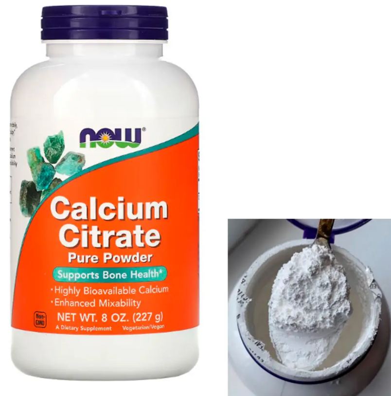Кальцій в порошку NOW Calcium Citrate Pure Powder 227 г