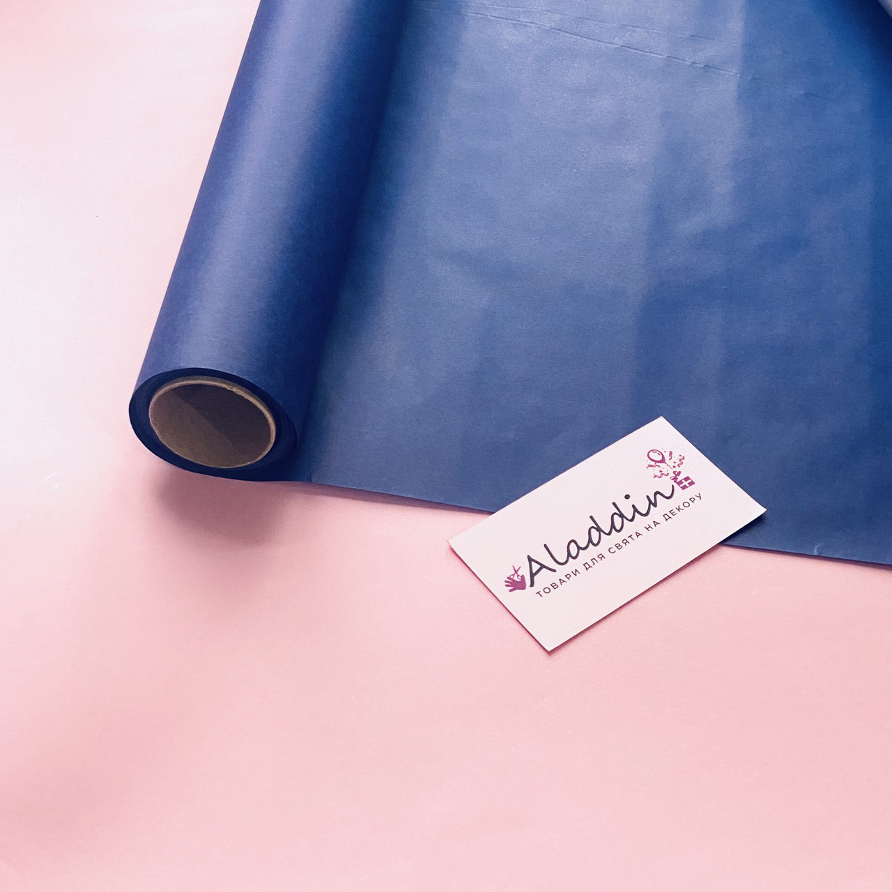 Бумага тишью для упаковки в рулоне плотная синяя 15 м купить за лучшею ...