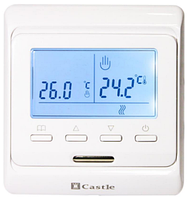 Терморегулятор програмований Castle M6.716 white 16A 230 V з датчиками t*