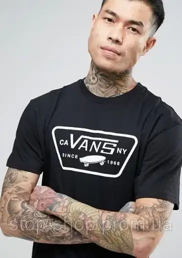Купить Футболка мужская Vans, ванс черная, цена 460 ₴ — Prom.ua (ID ...