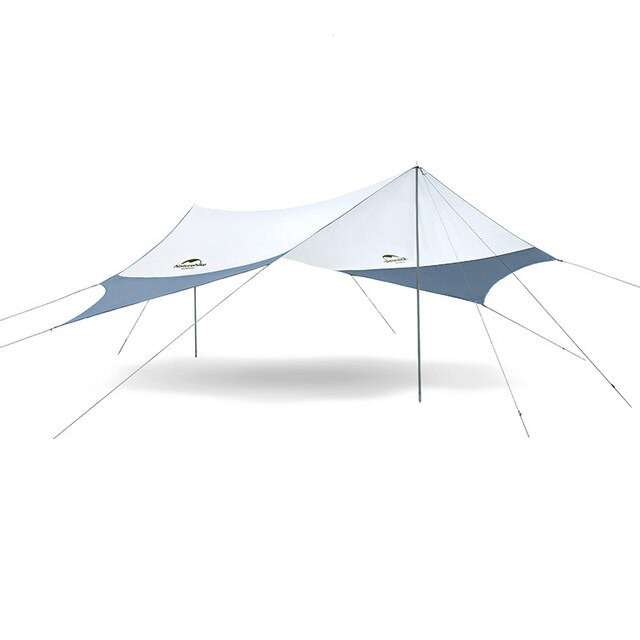 Тент кемпінговий Naturehike NH16T013-S 210T 5.2х4.6м blue/grey