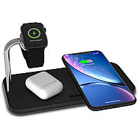 Беспроводная зарядка Zens Dual Aluminium Wireless Charger + Apple Watch 10W, Black (ZEDC05B/00)
