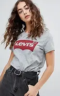 Футболка жіноча "Levis", левіс сірий меланж