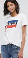 Футболка женская "Levis", левис белая