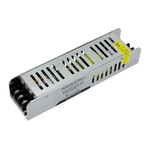 Блок живлення 24V, 60W, 2.5А, IP20, BSTR-60-24, не герметичний для внутрішнього застосування.