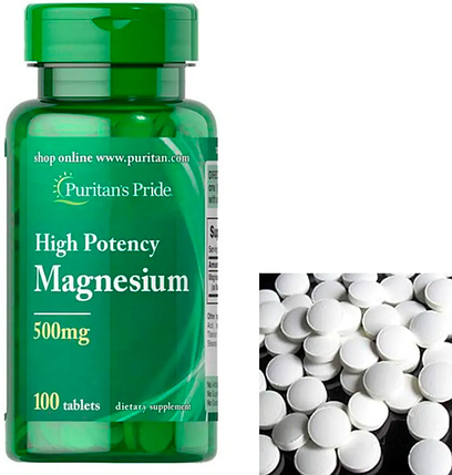 Магній High Potency Magnesium 500 mg 100 таб, фото 1