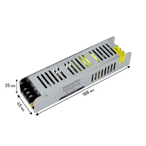 Блок живлення 24V, 120W, 5А, IP20, BSTR-120-24, не герметичний для внутрішнього застосування.