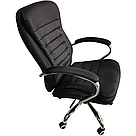 Крісло офісне операторське для персоналу АВКО 2065 з системою гойдання крісло для керівника в офіс чорне, фото 4
