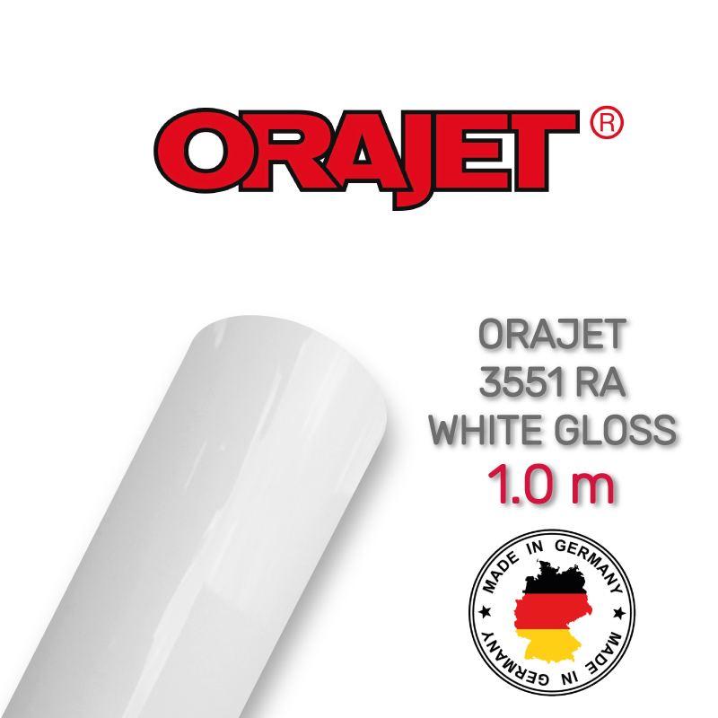 Orajet 3551 RA White Gloss — полімерна поліхлорвінілова плівка 1 м