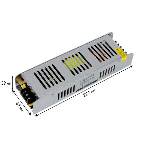 Блок живлення 24V, 240W, 10А, IP20, BSTR-240-24, не герметичний для внутрішнього застосування.