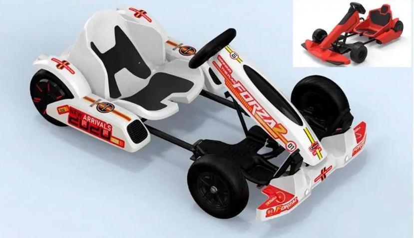 Електрокарт для дітей і дорослих Gokart К10 білий або червоний електромобіль