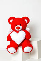 Іграшка Ведмедик Ангел із серцем 150 см великий, Плюшеві ведмедики із серцем — м'які іграшки на подарунок