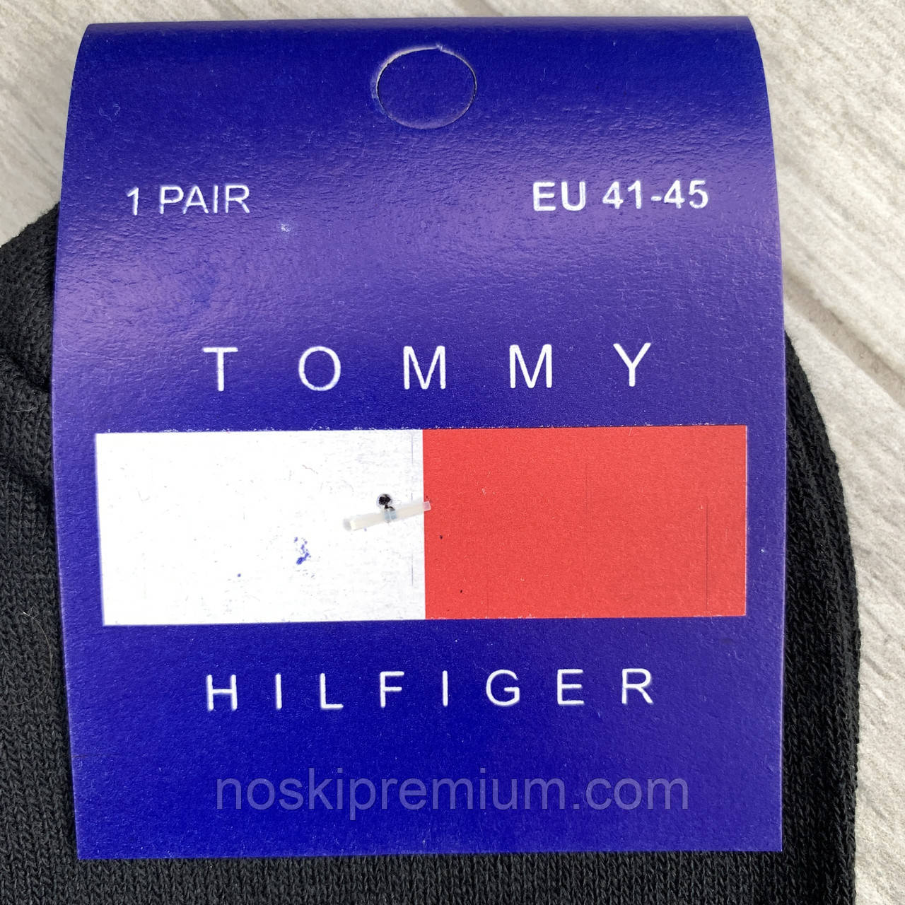Носки мужские демисезонные спортивные хлопок Tommy Hilfiger, размер 41-45, ассорти, средние, 04532 - фото 3 - id-p648285705