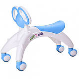 Ходунки, біговел чотириколісний з вушками-ручками для дітей, для дівчаток і хлопчиків BABY WALKER Smile каталка, фото 3