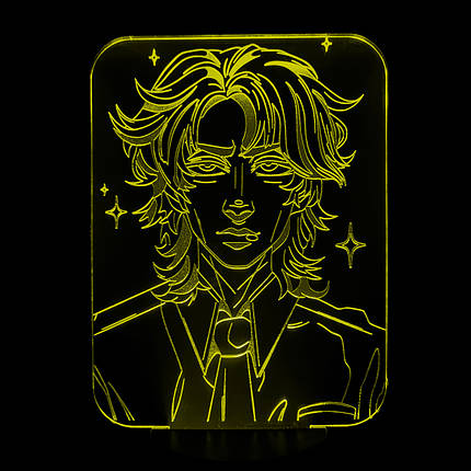 Акриловий світильник-нічник Майкл Афтон жовтий tty-n001741, фото 1