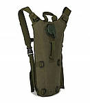 Гідратор для води тактичний 2,5л армійський рюкзак Хакі 1505, фото 3