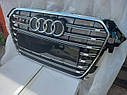 Решітка радіатора Audi A4 2012-2015 стиль Audi S4 Black+Chrome, фото 9