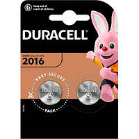 Литиевая батарейка Duracell DL2016/CR2016 2 шт