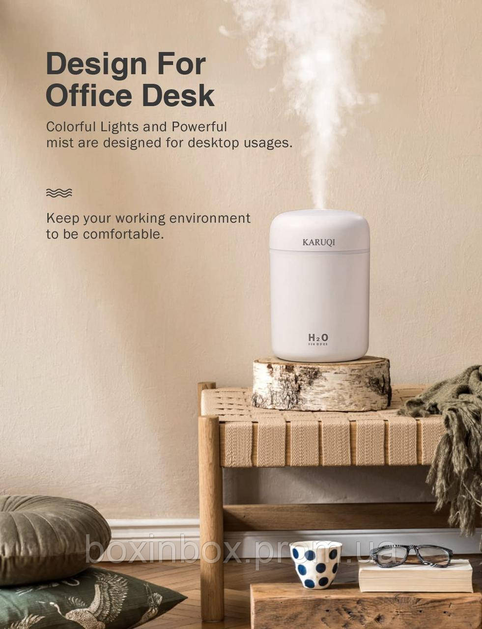 LtYioe Mini Cool Humidifier, H2O. Настольный увлажнитель воздуха USB ...