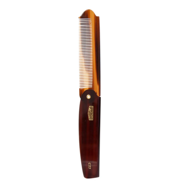 Гребінь Uppercut Deluxe CT7 Tortoise Flip Comb